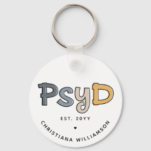 Custom PsyD Doctor of Psychology Psychologist Schlüsselanhänger