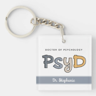 Custom PsyD Doctor of Psychology Psychologist Schlüsselanhänger