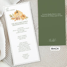 Custom Pumpkin Erntedank Friendsgiving Dinner