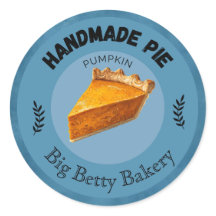 Custom Pumpkin Pie Labels | Personalisierte Bäcker