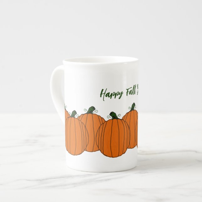 Custom Pumpkin-Tasse Prozellantasse (Vorderseite Links)