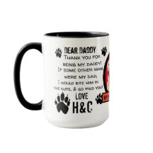 CUSTOM PUPPY DOG DADDY! KAFFEE DES VATERS