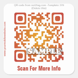 Custom QR Code Aufkleber (QR-Code-Vorlage #379)