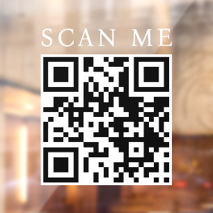 Custom QR Code Business Shop Boutique Fensteraufkleber