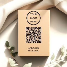 Custom QR Code & Logo Self-Inking Stamp Permastempel