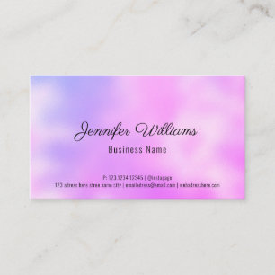Custom QR Code Rainbow Pastell Farben Einfach mode Visitenkarte