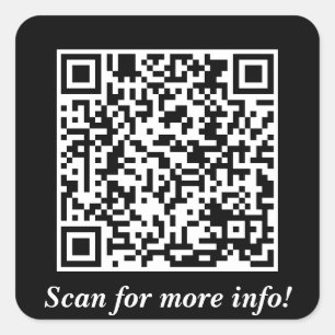 Custom QR Code Square Stickers