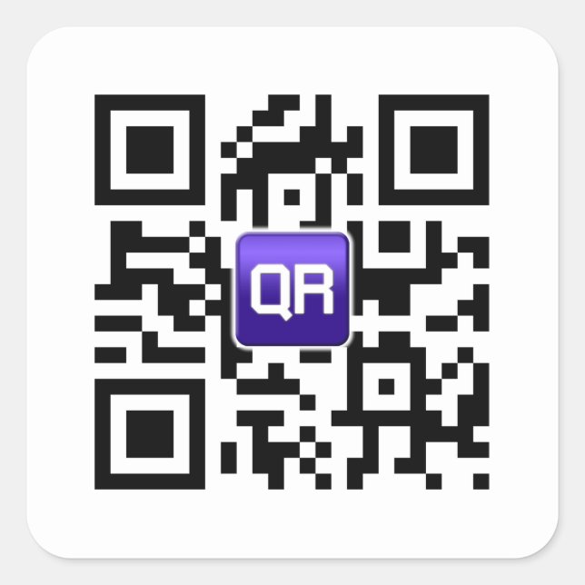 Custom QR Code Stickers (Vorderseite)