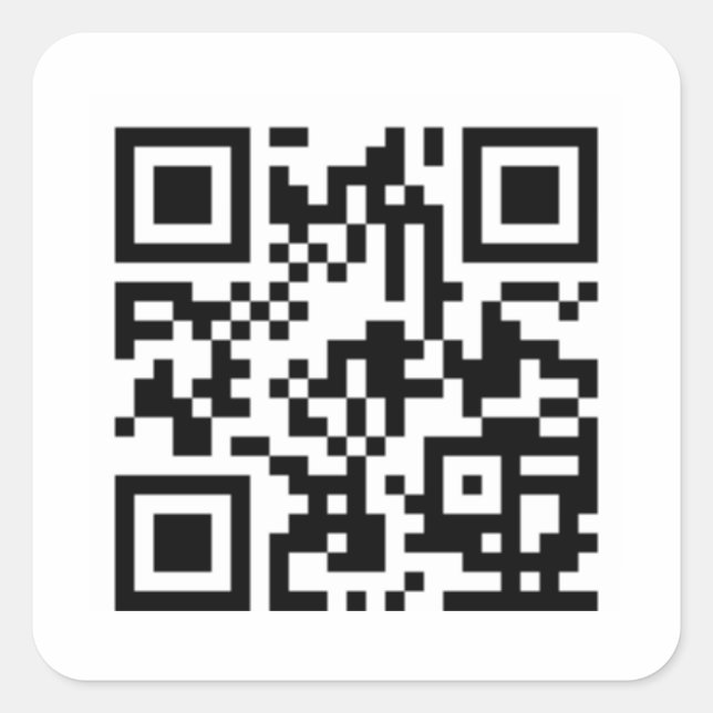 Custom QR Code Stickers (Vorderseite)