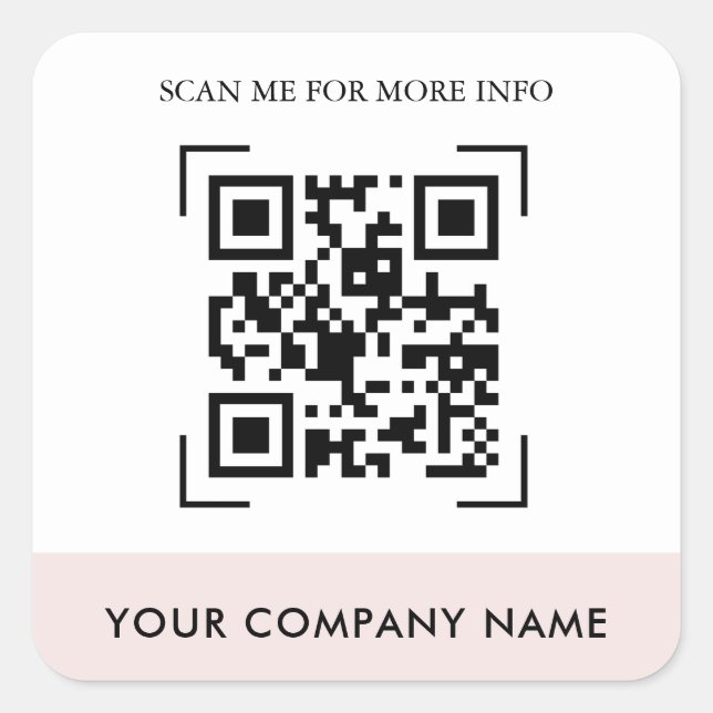 Custom QR Code Stickers (Vorderseite)