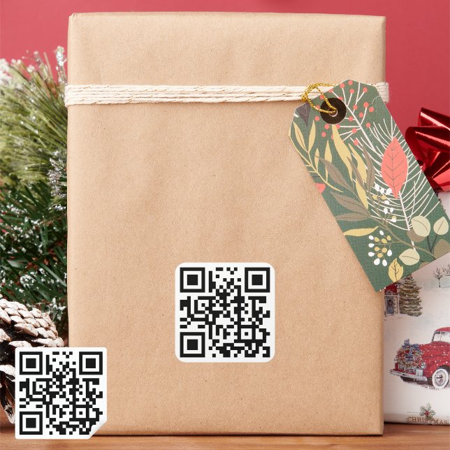 Custom QR Code Stickers: Boost your business Quadratischer Aufkleber (Custom QR Code Stickers: Boost Your Business with Easy Scanning)