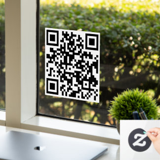 Custom QR Code Store Verkauf Business elegant mode Fensteraufkleber