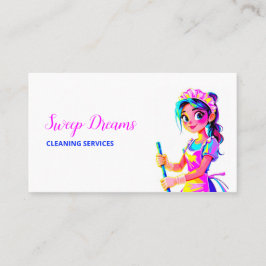 Custom QR Housemaid Housekeeper Telefonnummerkarte