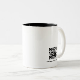 Custom QR Logo Website Two Tone Business mug Zweifarbige Tasse