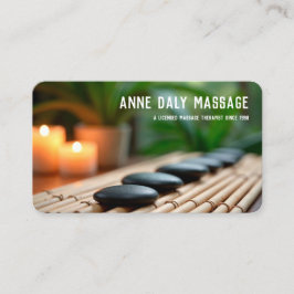 Custom QR Massage Wellness-Center Visitenkarte