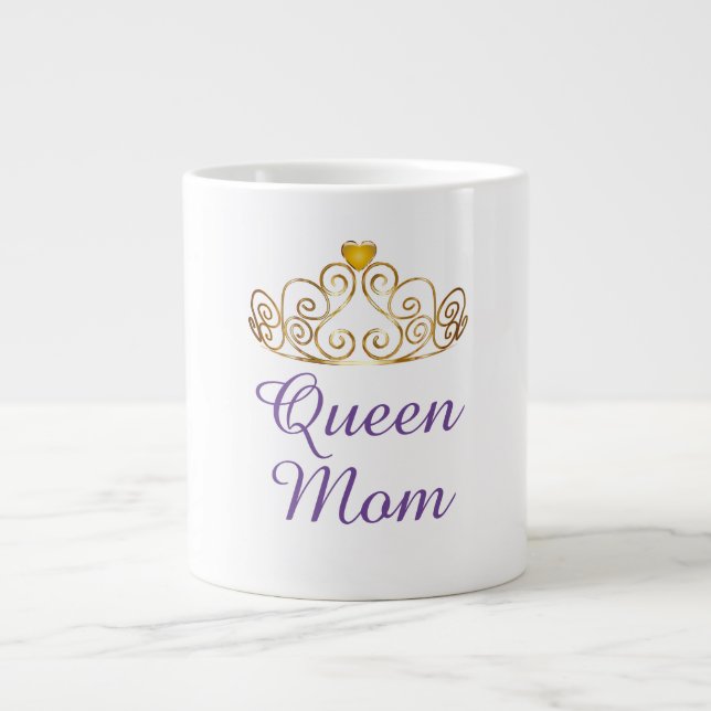 Custom Queen Mama Jumbo-Tasse (Vorderseite)