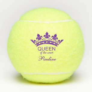Custom Queen of the Court Lila Tennis Balls Tennisbälle