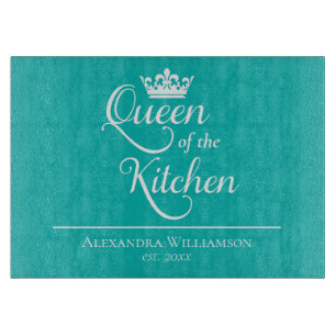 Custom Queen of the Kitchen Schneidebrett