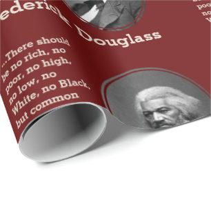 Custom Quote Burgundy FREDERICK DOUGLASS Geschenkpapier