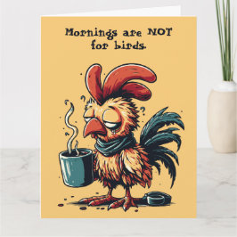 Custom quote Funny Huhn Retro Design Karte