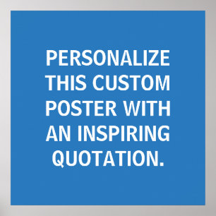 Custom Quote Poster, inspirierend, französisch bla Poster