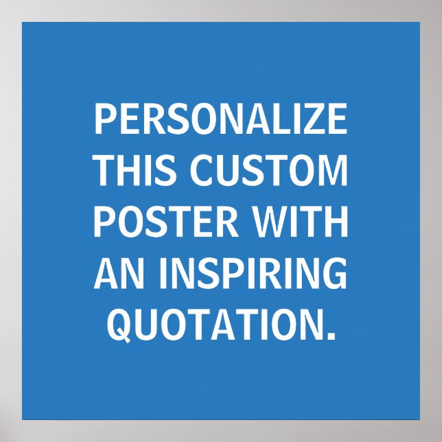 Custom Quote Poster, inspirierend, französisch bla Poster (Vorne)
