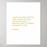 Custom Quote Print Gold Fossil Zitat Wand Kunst Foliendrucke<br><div class="desc">Fügen Sie Ihr individuelles Zitat,  Ihre Liedtexte oder Ihr Gedicht hinzu,  um einen personalisierten,  schönen Folienprint zu erstellen.</div>