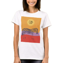 Custom quote zebra safari moderne Soul T - Shirt