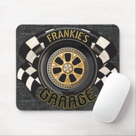 Custom Racing Flag Frisierte Auto Muscle Car Garag Mousepad