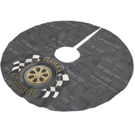 Custom Racing Flag Frisierte Auto Muscle Car Garag Polyester Weihnachtsbaumdecke