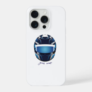 Custom Racing Helmet Graphic – Professional Driver iPhone 15 Pro Hülle