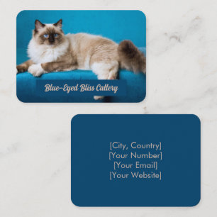 Custom Ragdoll Cattery Business Card Visitenkarte