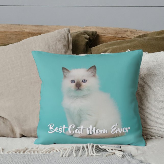 Custom Ragdoll Kitten Foto Kissen (Custom Ragdoll Kitten Photo Throw Pillow)