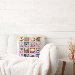 Custom Rainbow 32 Foto Collage Instagram Pillow Kissen