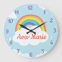 Custom Rainbow Acryl Wall Clock