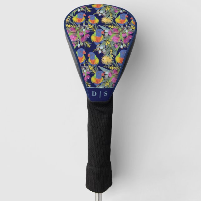 Custom Rainbow Lorikeet Golf Headcover (Vorderseite)