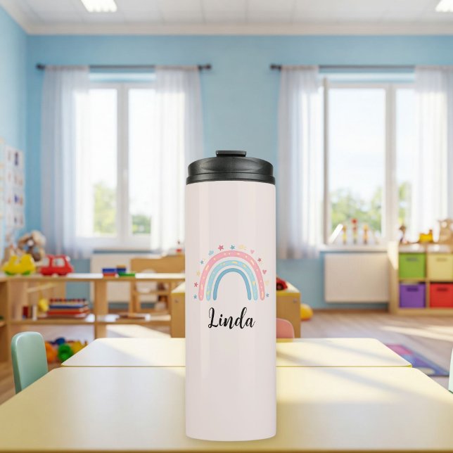 Custom rainbow thermal bottle for kids thermosbecher (Von Creator hochgeladen)