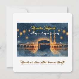 Custom Ramadan Mubarak Card – Personalized Arabic Einladung