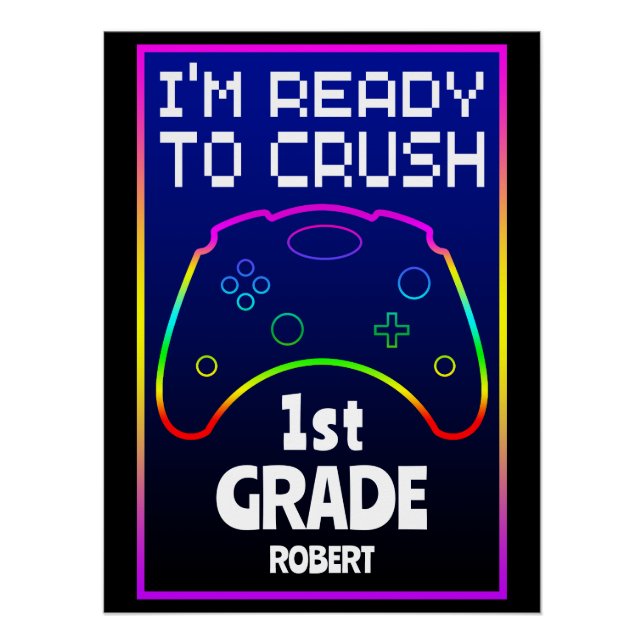 Custom Ready To Crush Back To School  Poster (Vorderseite)