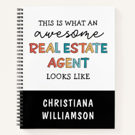 Custom Real Anwesen Agent Funny Phantastisch Realt Notizbuch