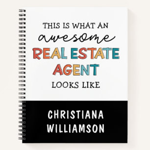 Custom Real Anwesen Agent Funny Phantastisch Realt Notizbuch