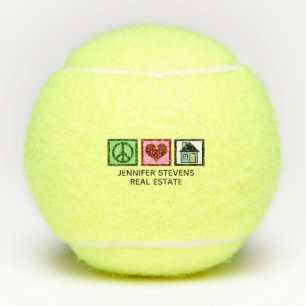 Custom Real Anwesen Company Peace Liebe Realty Tennisbälle