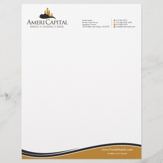 CUSTOM Real Anwesen Letterhead V4 Briefbogen (Vorderseite)