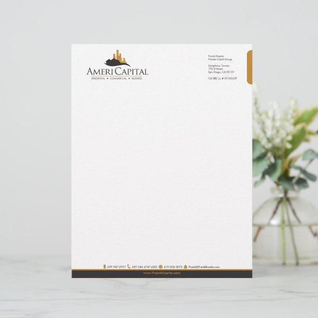 CUSTOM Real Anwesen Letterhead V5 Briefkopf (Stehend Vorderseite)