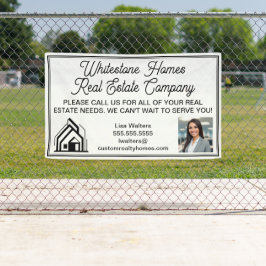 Custom Real Estate Company Logo Advertising Banner