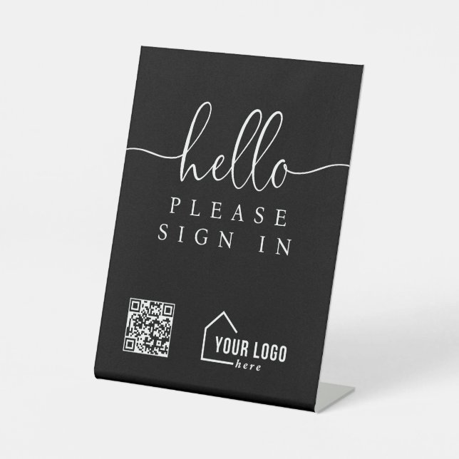 Custom Realtor Open House Please Sign In Signage Sockelschild (Vorderseite)