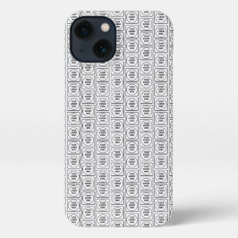 Custom Rectangle Business Logo Pattern iphone case 13 Hülle