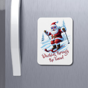 Custom Red and White Funny Funny Niedlich Weihnach Magnet