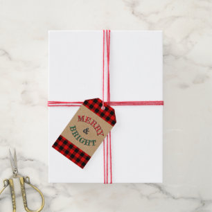 Custom Red Black Buffalo Lumberjack Kariertes Must Geschenkanhänger