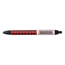 Custom Red Black Buffalo Lumberjack Muster